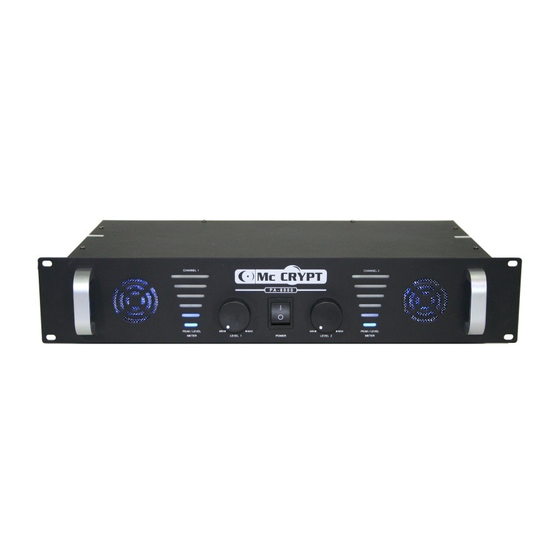 MC Crypt PA-8000 MK II Operating Instructions Manual