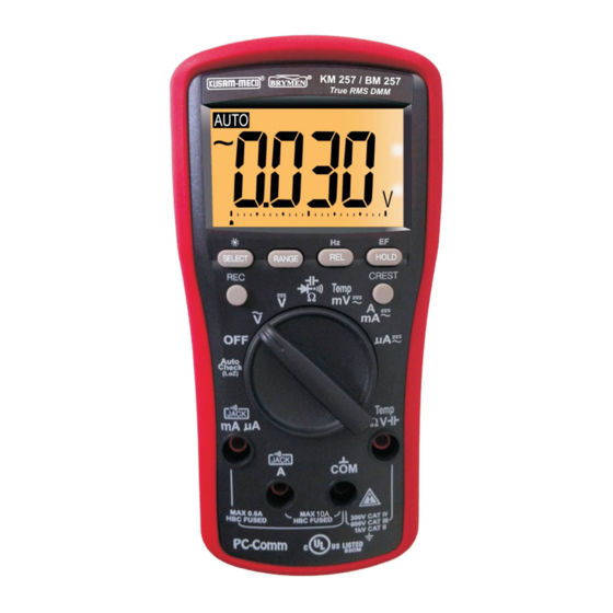 Kusam-meco KM 255 Manuals
