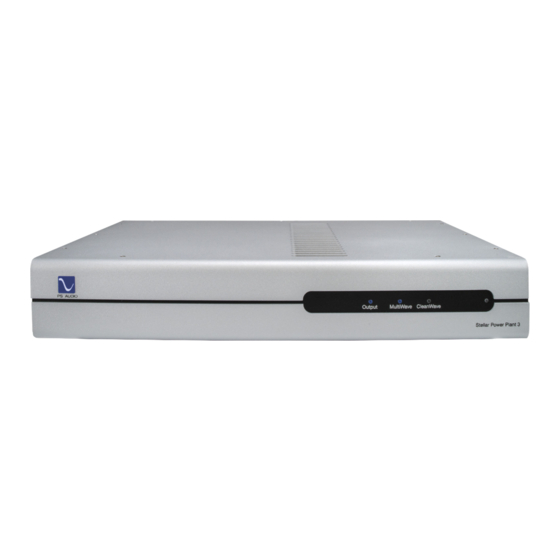 PS Audio Stellar PowerPlant 3 Owner's Reference Manual