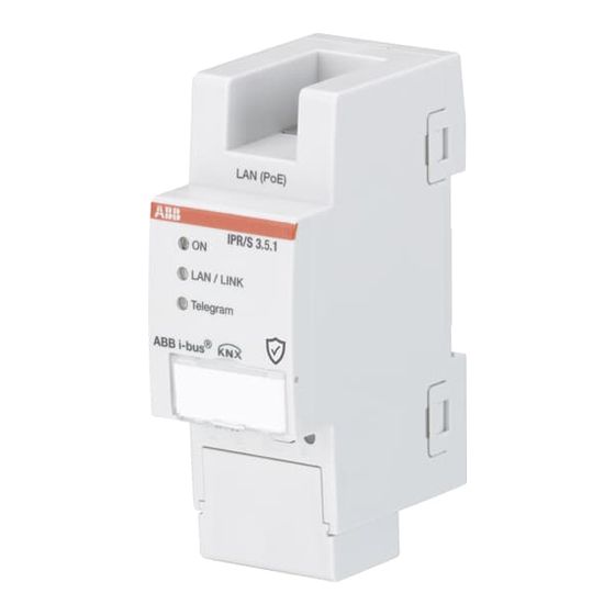ABB i-bus KNX IPR/S 3.5.1 Manuals