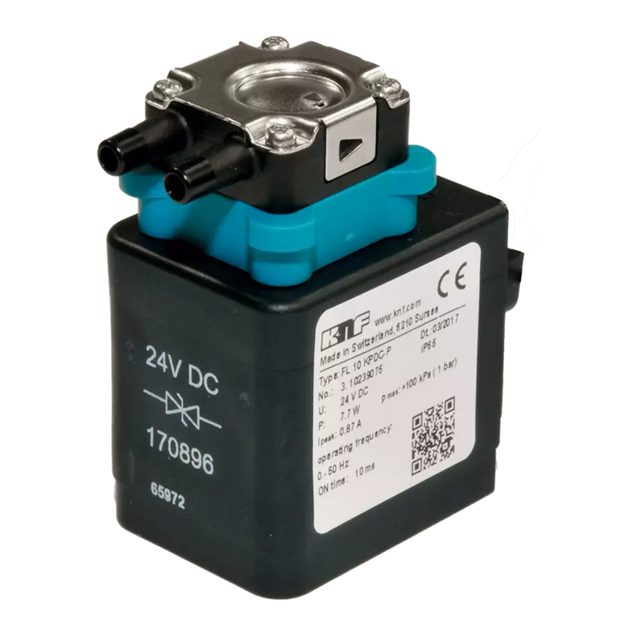 KNF FL 10 INSTALLATION INSTRUCTIONS MANUAL Pdf Download ManualsLib