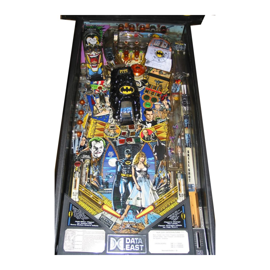 HUO Data East BATMAN Pinball Machine - Arcade Adventures