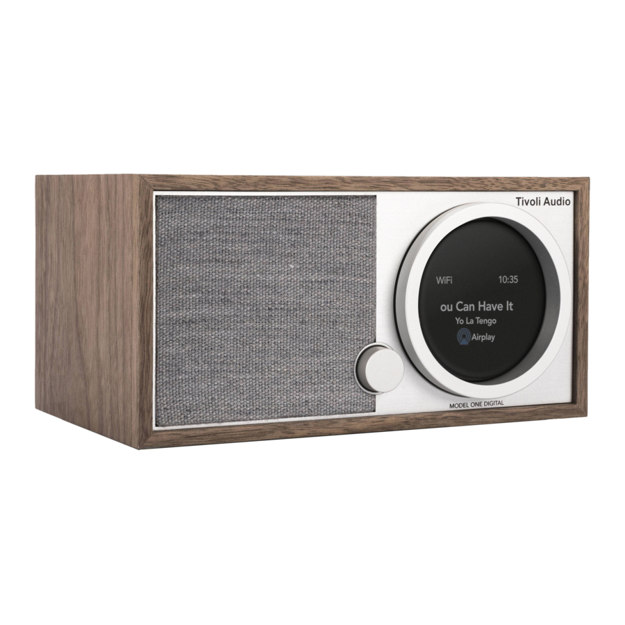 TIVOLI AUDIO ONE DIGITAL GENERATION 2 OWNER'S MANUAL Pdf Download