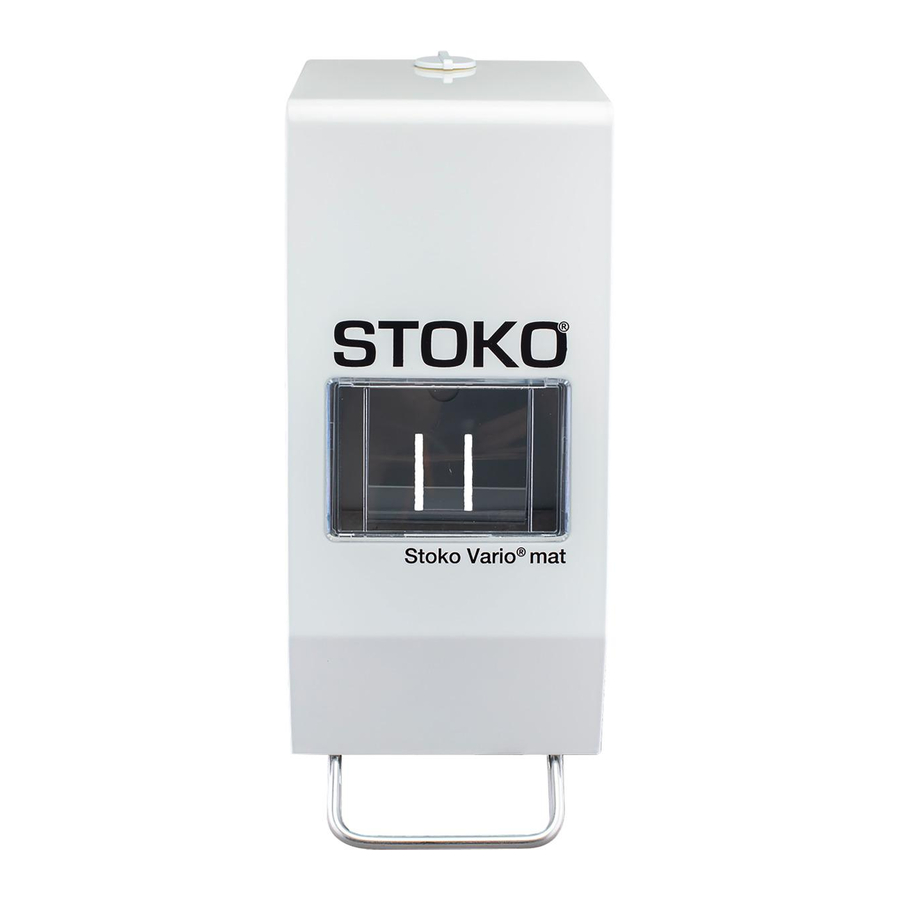 SC JOHNSON PROFESSIONAL STOKO VARIO MAT INSTRUCTIONS AND MOUNTING ...