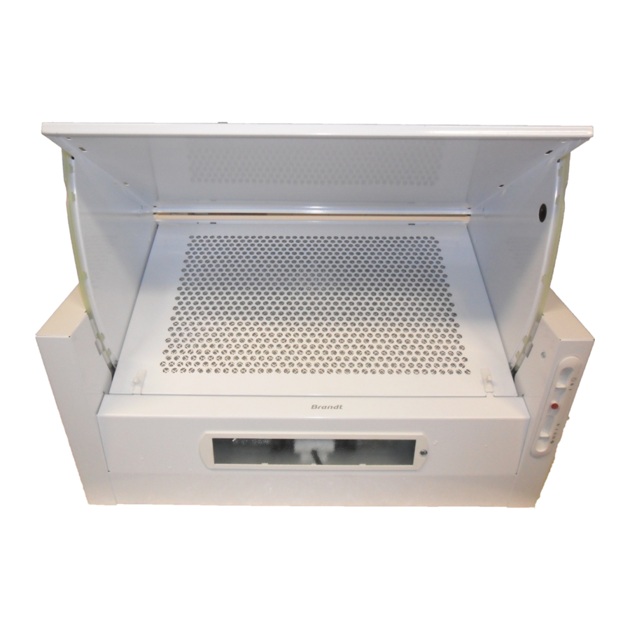 BRANDT AE203BE1 INSTRUCTIONS FOR INSTALLATION AND USE MANUAL Pdf