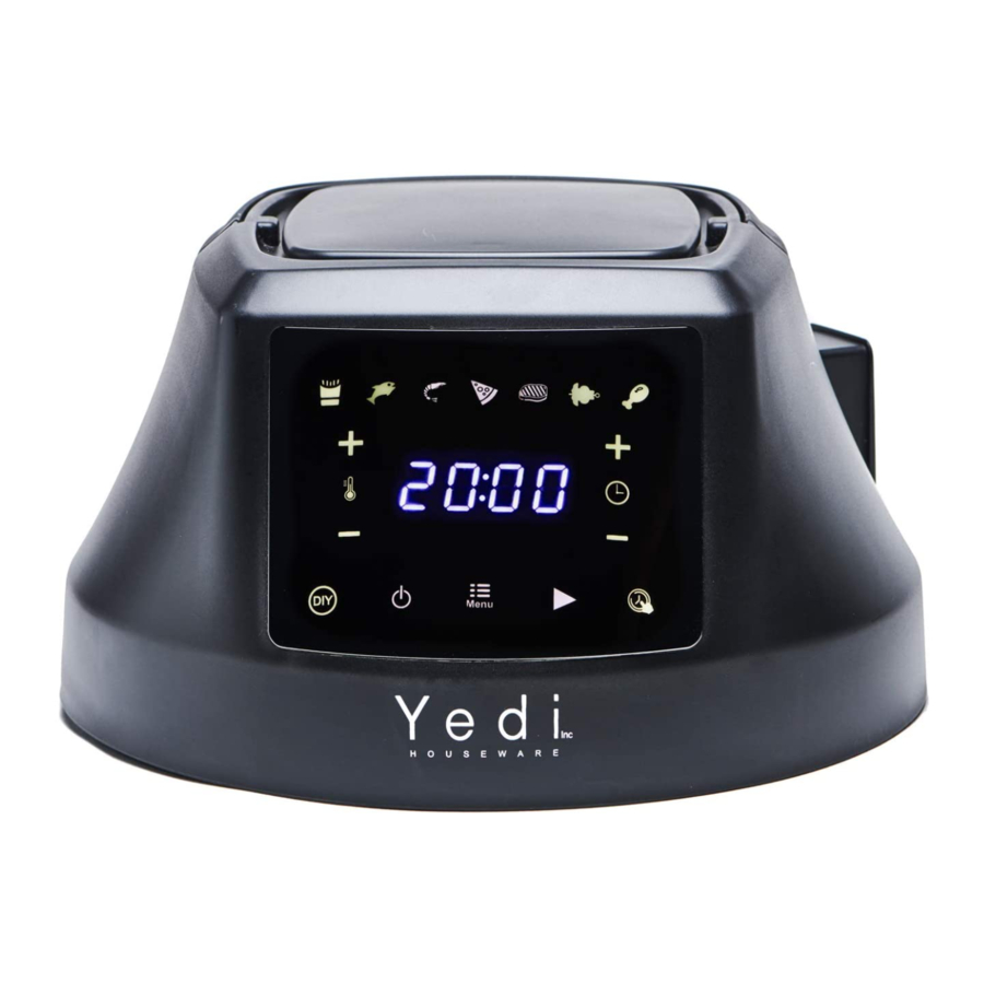 YEDI HOUSEWARE AIR FRYER LID GV026 INSTRUCTION MANUAL Pdf Download