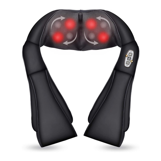 Shiatsu Neck and Back Massager User Manual