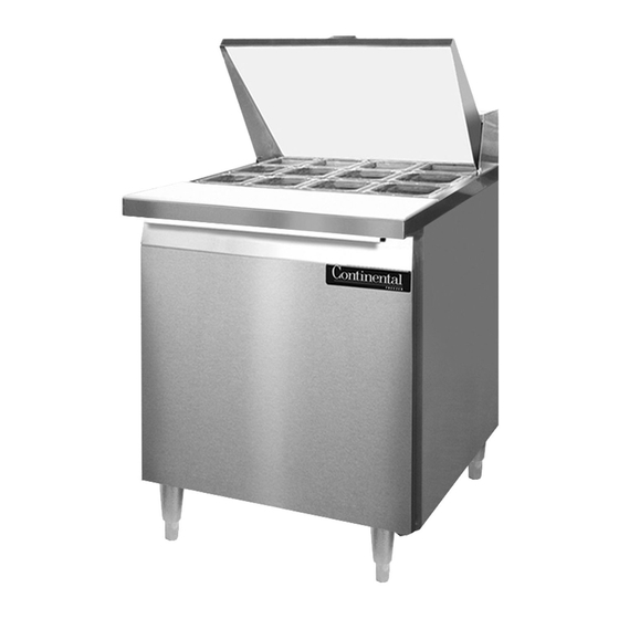 Continental Refrigerator DL27-12M Specifications