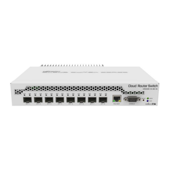 MikroTik CRS309-1G-8S+IN Manual