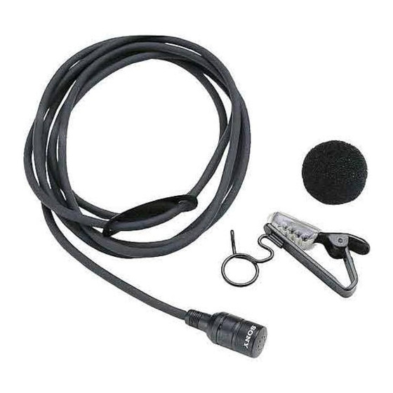 Sony ECM-77LM Service Manual