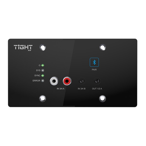 TiGHT AV AU-BT413WP-DA Manual