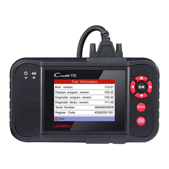 Launchf Creader VIII User Manual