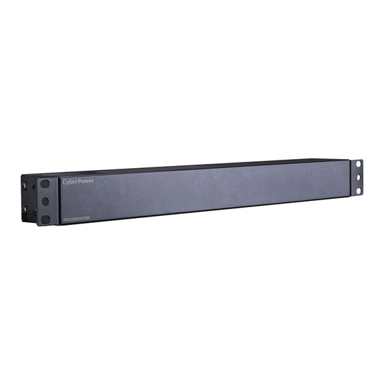 Cyberpower PDU20BHVT8R Manuals