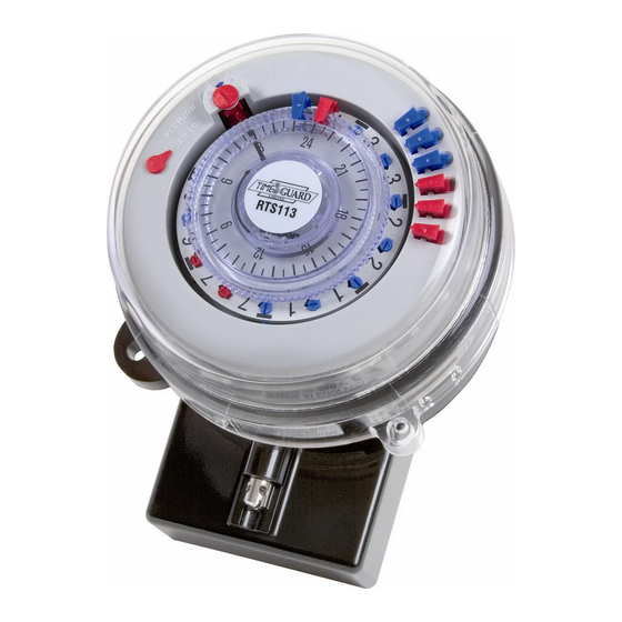 Timeguard RTS113 Quick Start Instructions