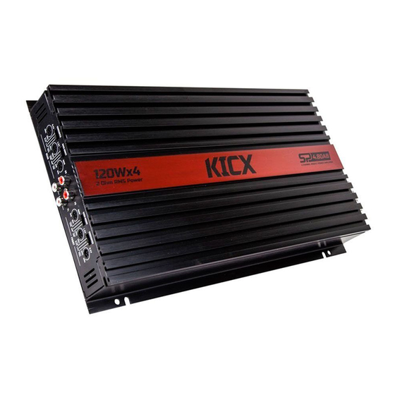 Kicx SP 4.80AB Instructions Manual