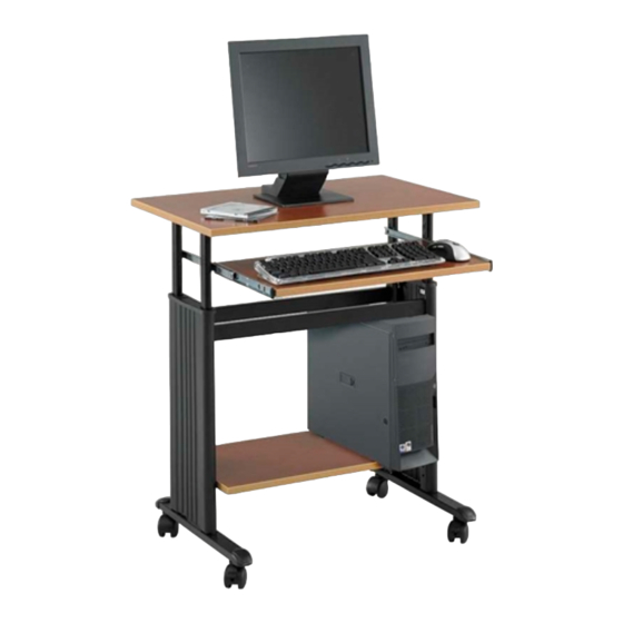 LDI Spaces Safco MÜV Adjustable Height Workstation 1925 Assembly Instructions