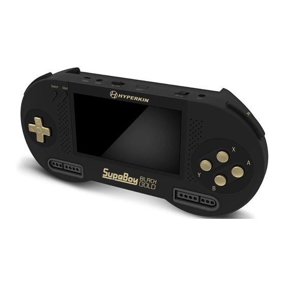 Hyperkin SupaBoy Black Gold Instruction Manual