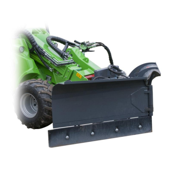 AVANT Snow Plow 1800 Operator's Manual For Attachment