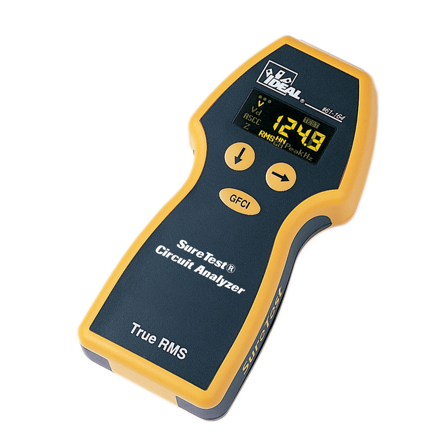 IDEAL SURETEST 61164 INSTRUCTION MANUA Pdf Download ManualsLib