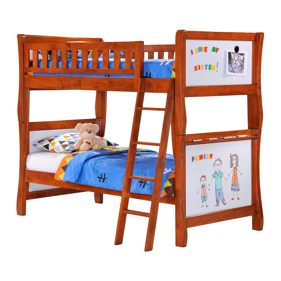 NIGHT & DAY FURNITURE SCRIBBLES TWIN BUNK BED ASSEMBLY INSTRUCTIONS