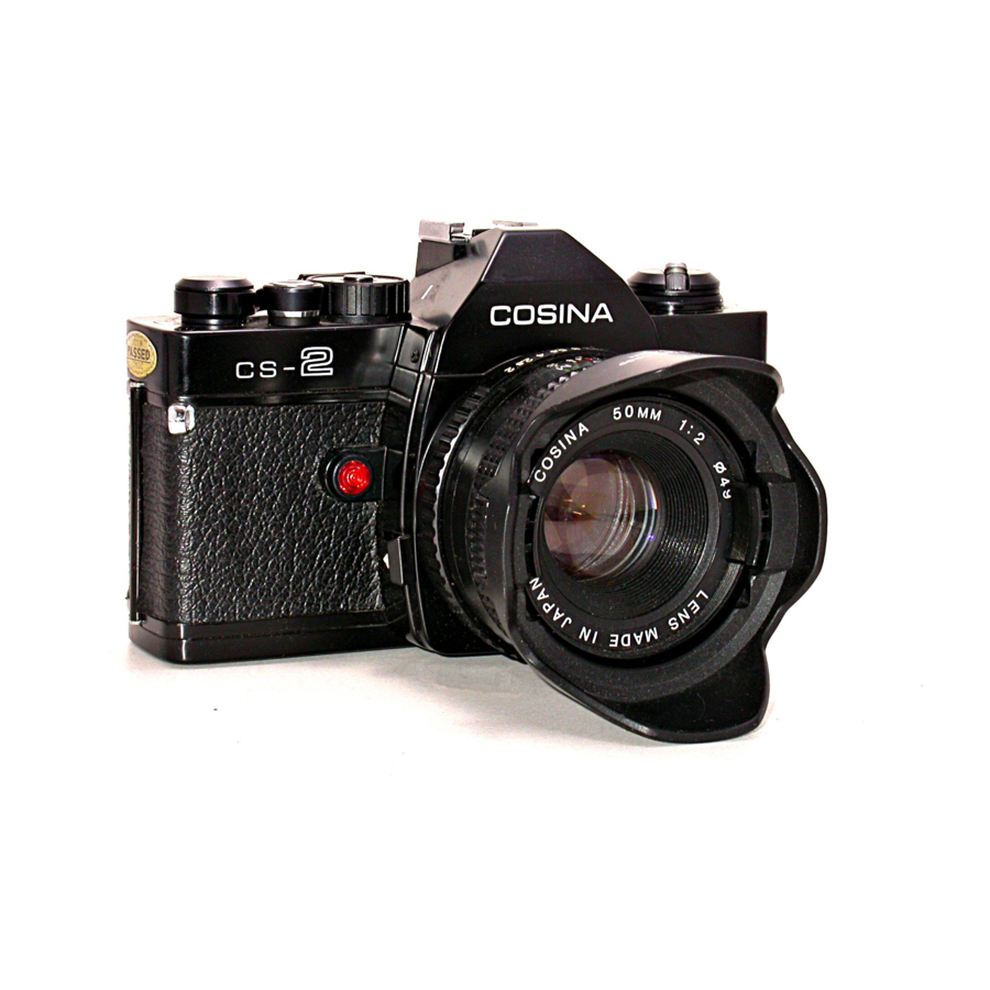 Cosina CS-2 camera instruction manual, user manual, PDF instruction manual