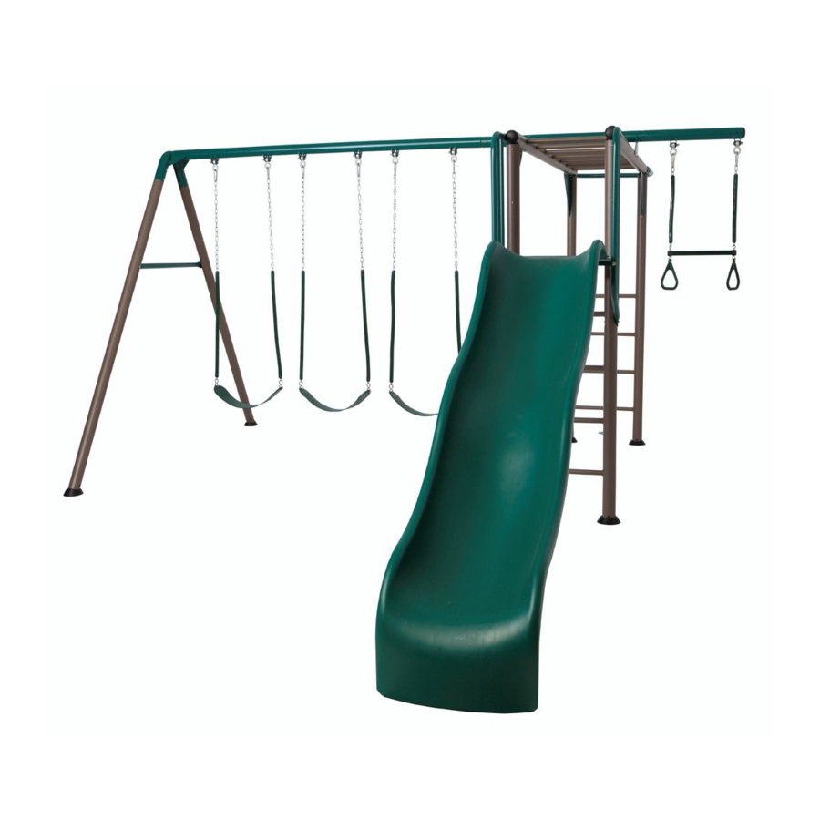 lifetime monkey bar adventure swing set assembly