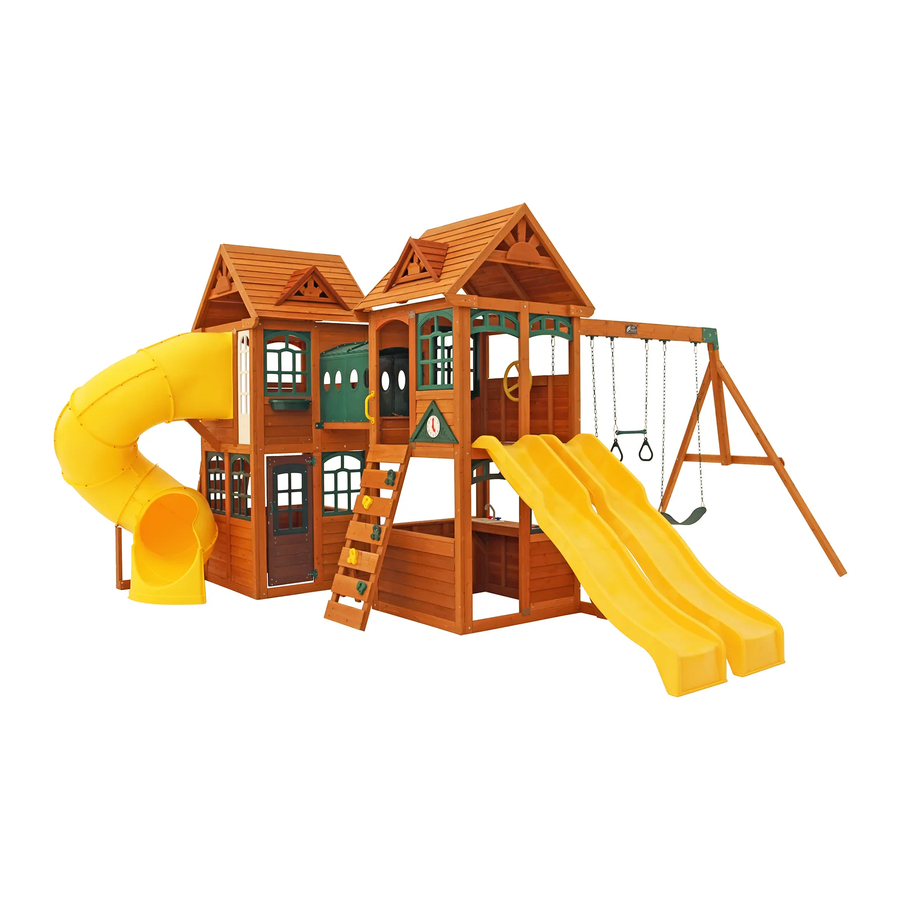 INSTALL ONLY - Bear Cave Lodge Playst & Swing Set by Cedar Summit