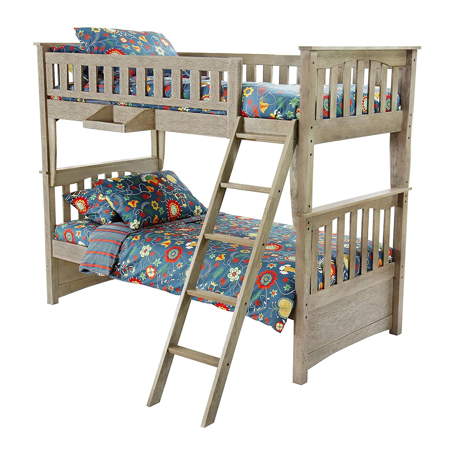 NIGHT & DAY FURNITURE SAILBOAT TWIN BUNK BED ASSEMBLY INSTRUCTIONS