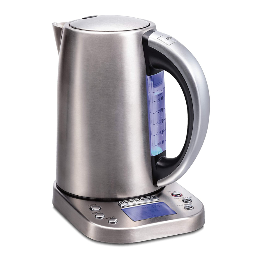 HAMILTON BEACH K58 OPERATION MANUAL ORIGINAL INSTRUCTIONS Pdf