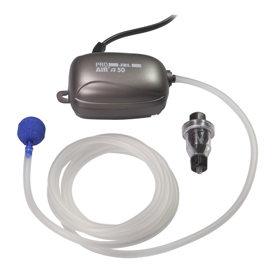 User Manuals: JBL PRO AIR a 50 Aquarium Pump
