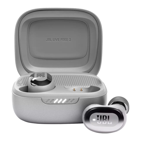 Harman JBL LIVEFREE2 TWS Quick Start Manual