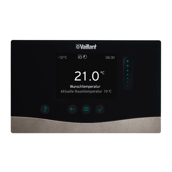 Vaillant VRC 720f/3 Operating And Installation Instructions