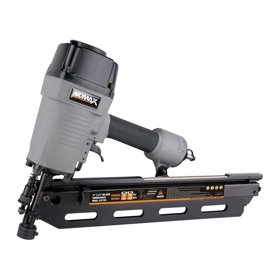 Numax SFR2190 - FRAMING NAILER Manual