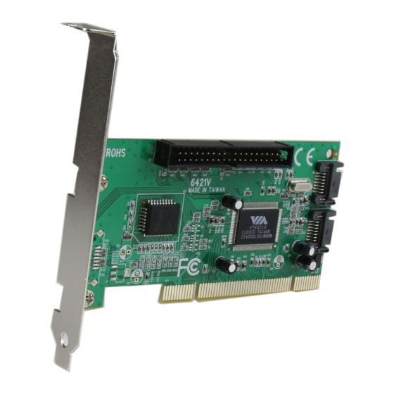 StarTech.com PCISAT2IDE1 Instruction Manual