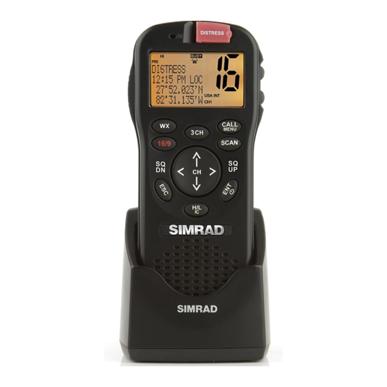 Simrad RS25/AHK05 Quick Start Manual
