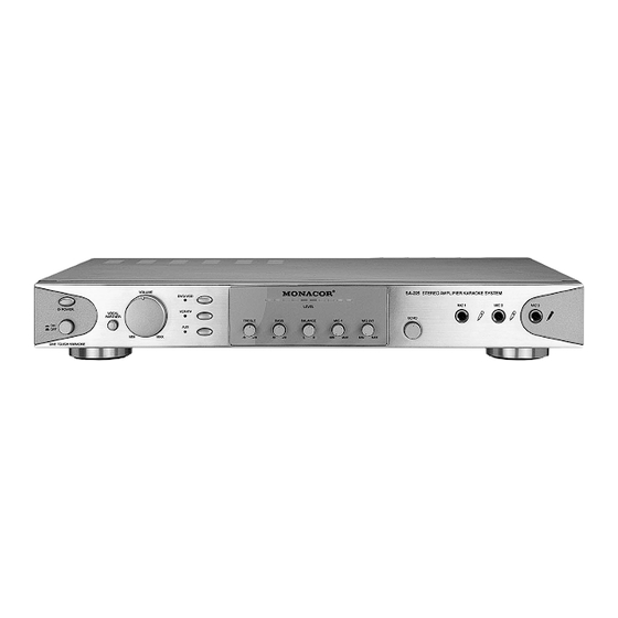 Monacor SA-225 Instruction Manual