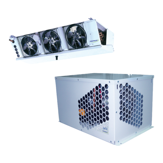 Profroid MINICOLD Series Operating Instructions Manual