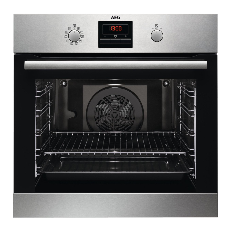 AEG OVEN USER MANUAL Pdf Download ManualsLib