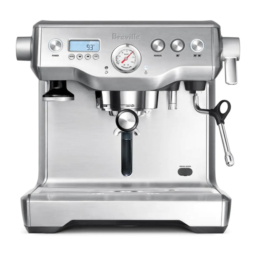 BREVILLE BES920 INSTRUCTION BOOK Pdf 