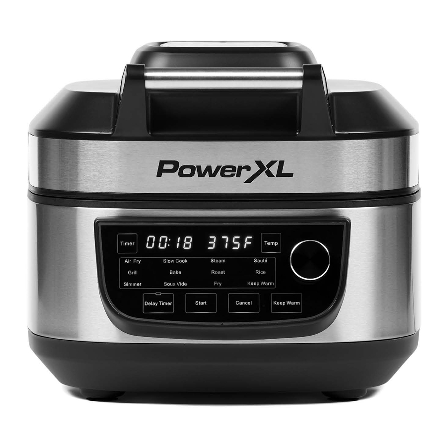 User manual PowerXL Grill Air Fryer Combo Plus MFC-AF-6B (English - 24  pages)