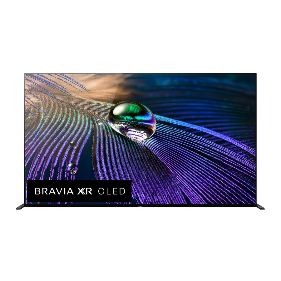SONY BRAVIA XR65A9 J SERIES SETUP MANUAL Pdf Download ManuaLib