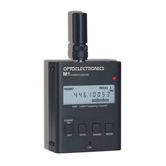 OPTOELECTRONICS M1 USER MANUAL Pdf Download ManualsLib