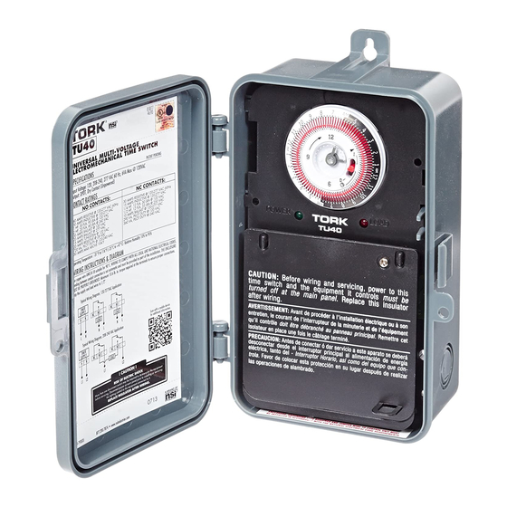 TORK TU40 QUICK START MANUAL Pdf Download ManualsLib