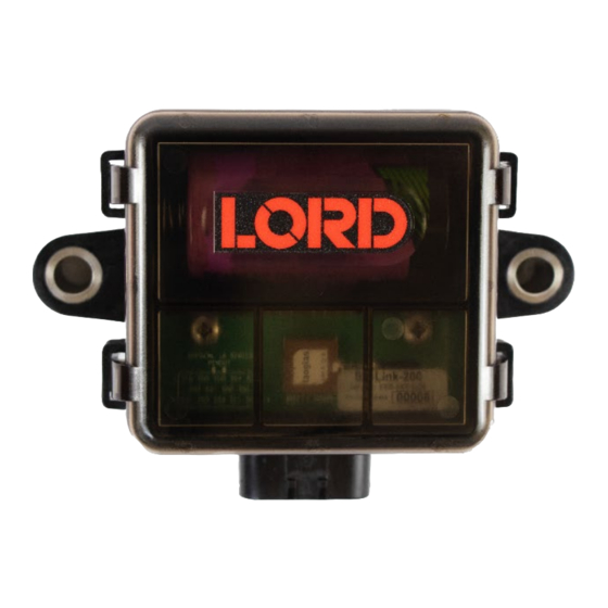 Lord MicroStrain Sensing SG-Link-200 User Manual