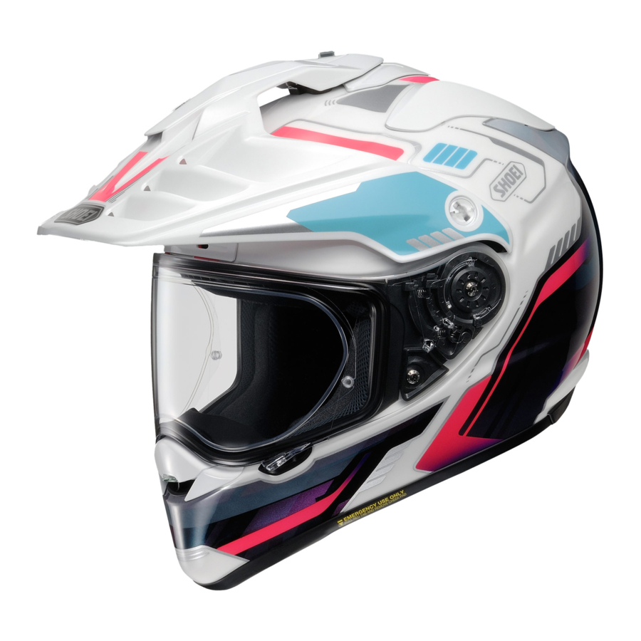Shoei HORNET ADV / X2 Manual