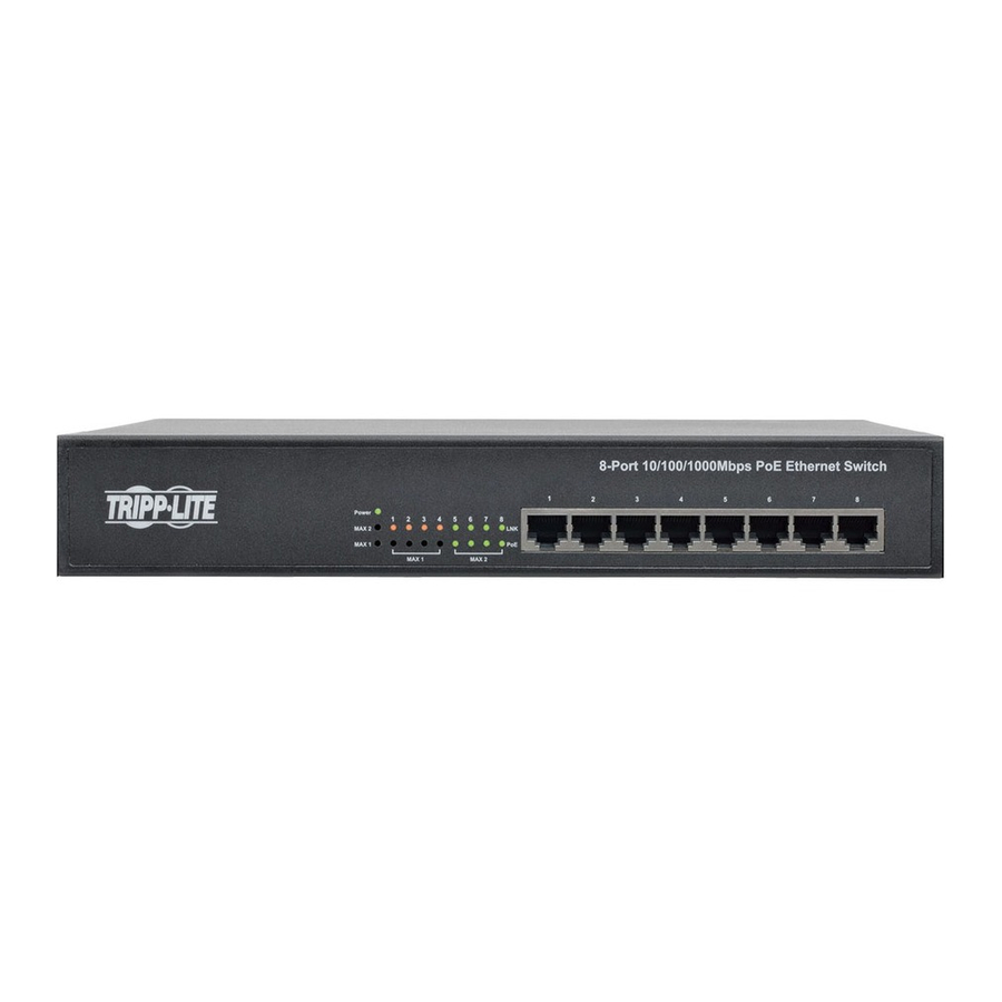 Tripp Lite NG8POE Manuals