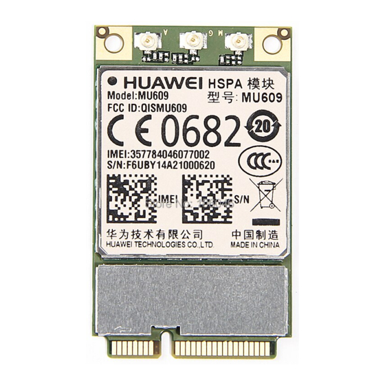 Huawei MU609 Application Manual