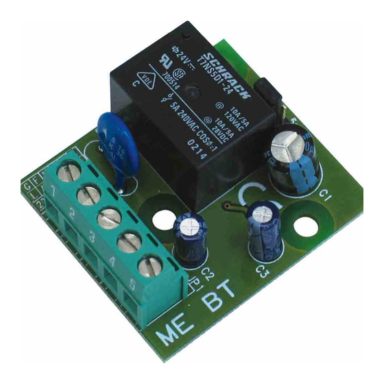 BFT ME BT Installation And User Manual