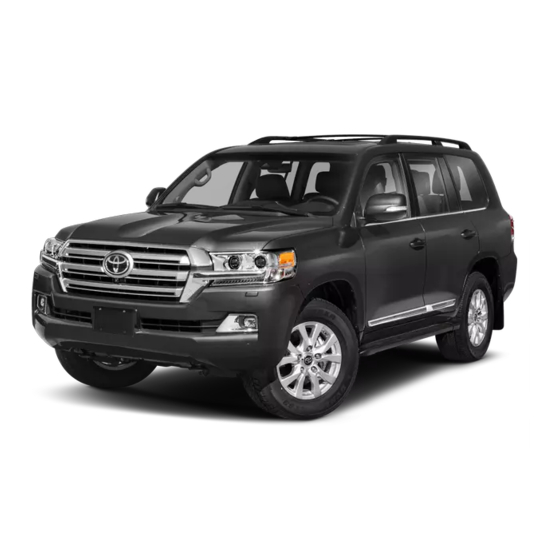 Toyota Land Cruiser 2020 Quick Reference Manual