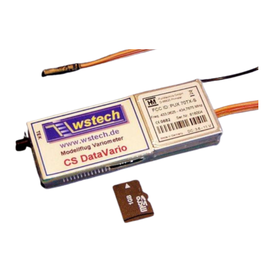 WSTECH CS DataVario Manual